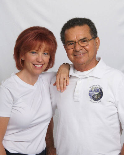 Sherry and Juan in White shirts
